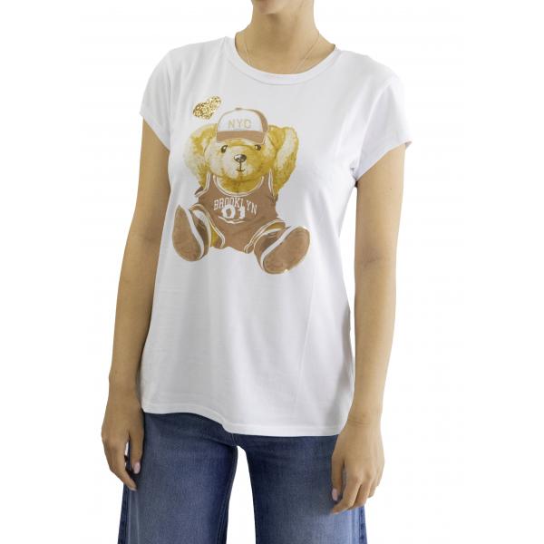 t shirt orsacchiotto con cappello 